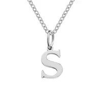 Stainless Steel Titanium Steel Simple Style Classic Style Plating Letter Pendant Necklace sku image 15