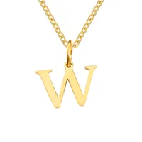 Stainless Steel Titanium Steel Simple Style Classic Style Plating Letter Pendant Necklace sku image 68