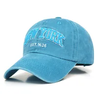 Unisex Retro Letter Embroidery Curved Eaves Baseball Cap sku image 7