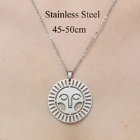 201 Stainless Steel Simple Style Polishing Plating Star Moon Mushroom Pendant Necklace sku image 4