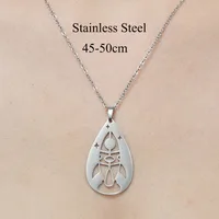 201 Stainless Steel Simple Style Polishing Plating Star Moon Mushroom Pendant Necklace sku image 6