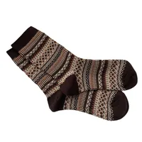 Unisex Retro Ethnic Style Geometric Cotton Crew Socks A Pair main image 2