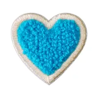 Sweet Heart Shape Plush Cloth Sticker 1 Piece main image 2