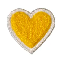 Sweet Heart Shape Plush Cloth Sticker 1 Piece main image 4