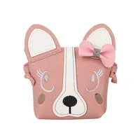 Women's Mini Pu Leather Animal Cute Square Magnetic Buckle Crossbody Bag sku image 3