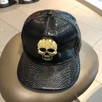 Unisex Punk Cross Dollar Skull Rhinestone Baseball Cap sku image 4