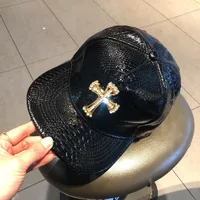 Unisex Punk Cross Dollar Skull Rhinestone Baseball Cap sku image 12