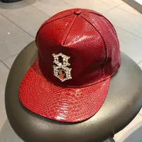 Unisex Punk Cross Dollar Skull Rhinestone Baseball Cap sku image 15