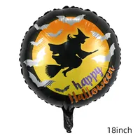 Halloween Pumpkin Bat Skull Aluminum Film Party Balloons sku image 16