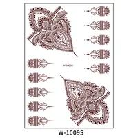 Trade  Tattoo Sticker Waterproof Brown Red Middle East Semi-permanent Lace Tattoo Sticker Henna sku image 2