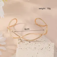 Simple Style Cross Heart Shape Knot Alloy Iron Plating Women's Bangle sku image 12