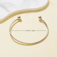 Simple Style Cross Heart Shape Knot Alloy Iron Plating Women's Bangle sku image 8