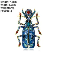 Novelty Insect Alloy Enamel Inlay Zircon Unisex Brooches sku image 14