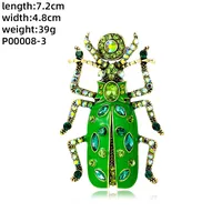 Novelty Insect Alloy Enamel Inlay Zircon Unisex Brooches sku image 12