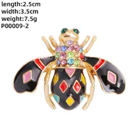 Novelty Insect Alloy Enamel Inlay Zircon Unisex Brooches sku image 7