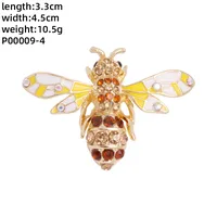 Novelty Insect Alloy Enamel Inlay Zircon Unisex Brooches sku image 8