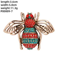 Novelty Insect Alloy Enamel Inlay Zircon Unisex Brooches sku image 10