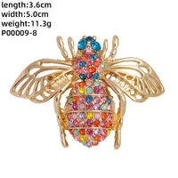 Novelty Insect Alloy Enamel Inlay Zircon Unisex Brooches sku image 11