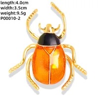 Novelty Insect Alloy Enamel Inlay Zircon Unisex Brooches sku image 3