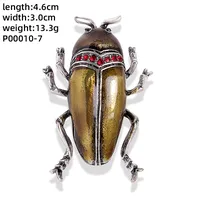 Novelty Insect Alloy Enamel Inlay Zircon Unisex Brooches sku image 4