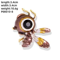 Novelty Insect Alloy Enamel Inlay Zircon Unisex Brooches sku image 5