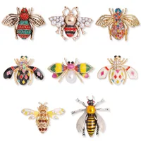 Novelty Insect Alloy Enamel Inlay Zircon Unisex Brooches main image 3