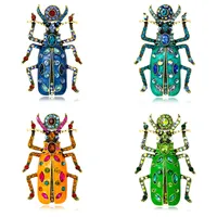 Novelty Insect Alloy Enamel Inlay Zircon Unisex Brooches main image 2