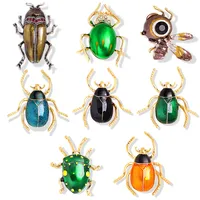 Novelty Insect Alloy Enamel Inlay Zircon Unisex Brooches main image 4