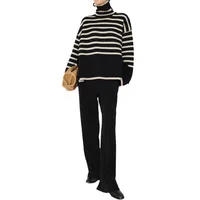 Women's Sweater Long Sleeve Sweaters & Cardigans Casual Stripe main image 3