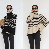 Women's Sweater Long Sleeve Sweaters & Cardigans Casual Stripe main image 2