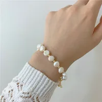 Lady Insect Freshwater Pearl Copper Beaded Plating Inlay Artificial Gemstones Women's Bracelets main image 2