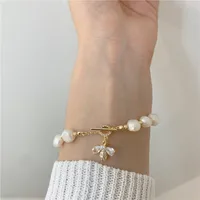 Lady Insect Freshwater Pearl Copper Beaded Plating Inlay Artificial Gemstones Women's Bracelets main image 3