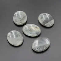 Retro Natural Crystal Jade Face Scrapping Plate Oval Thumb Print Finger Massager sku image 6