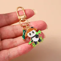 Casual Cute Commute Panda Bamboo Alloy Keychain main image 10