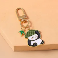 Casual Cute Commute Panda Bamboo Alloy Keychain main image 7