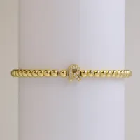 Brass Plating Letter Bracelets sku image 18