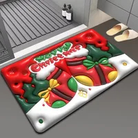 Cute Santa Claus Letter Elk Diatom Ooze Carpet Bathing sku image 35