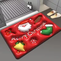 Cute Santa Claus Letter Elk Diatom Ooze Carpet Bathing sku image 3