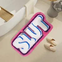 Casual Letter Polyester Carpet Bathing sku image 13