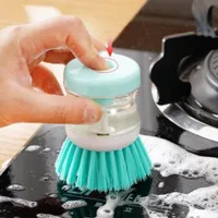 Kitchen Brush Pot Artifact Hydraulic Wash Pot Brush Non-stick Oil Dishwashing Brush Cleaning Brush Liquid Pot Brush Household Cleaning Brush main image 1