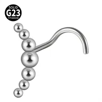 1 Piece Nose Rings & Studs Casual Elegant Vacation Sun G23 Titanium Zircon Inlay Zircon Nose Rings & Studs sku image 18