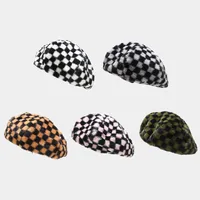 Women's Modern Style Classic Style Lattice Eaveless Beret Hat main image 1