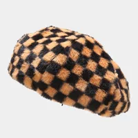 Women's Modern Style Classic Style Lattice Eaveless Beret Hat sku image 3