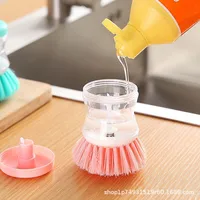 Kitchen Brush Pot Artifact Hydraulic Wash Pot Brush Non-stick Oil Dishwashing Brush Cleaning Brush Liquid Pot Brush Household Cleaning Brush main image 3