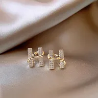 1 Pair Casual Artistic Commute Letter Alloy Ear Studs main image 1