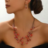 Bohemian Round Alloy Polyester Women's Jewelry Set main image 4