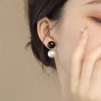 1 Pair Casual Commute Round Plating Alloy Ear Studs main image 4