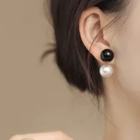 1 Pair Casual Commute Round Plating Alloy Ear Studs main image 1