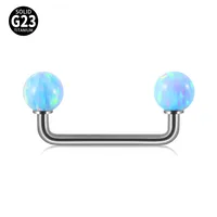 1 Piece Eyebrow Studs Casual Elegant Vacation Geometric G23 Titanium sku image 17