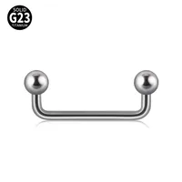 1 Piece Eyebrow Studs Casual Elegant Vacation Geometric G23 Titanium sku image 2